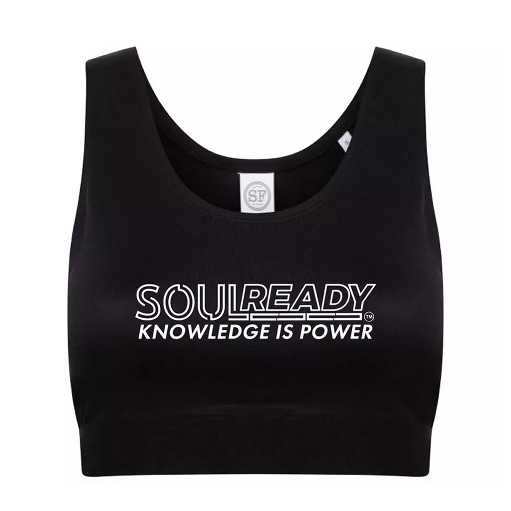 Soul Ready Skinni Fit Ladies Pattern Crop Top | Spiritual Women’s Streetwear and Gym Wear
