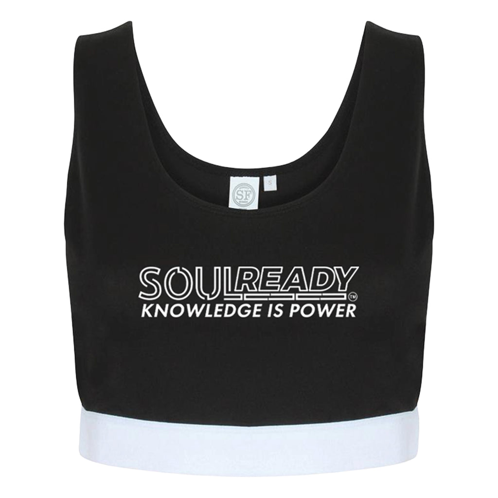 Soul Ready Skinni Fit Ladies Pattern Crop Top | Spiritual Women’s Streetwear and Gym Wear