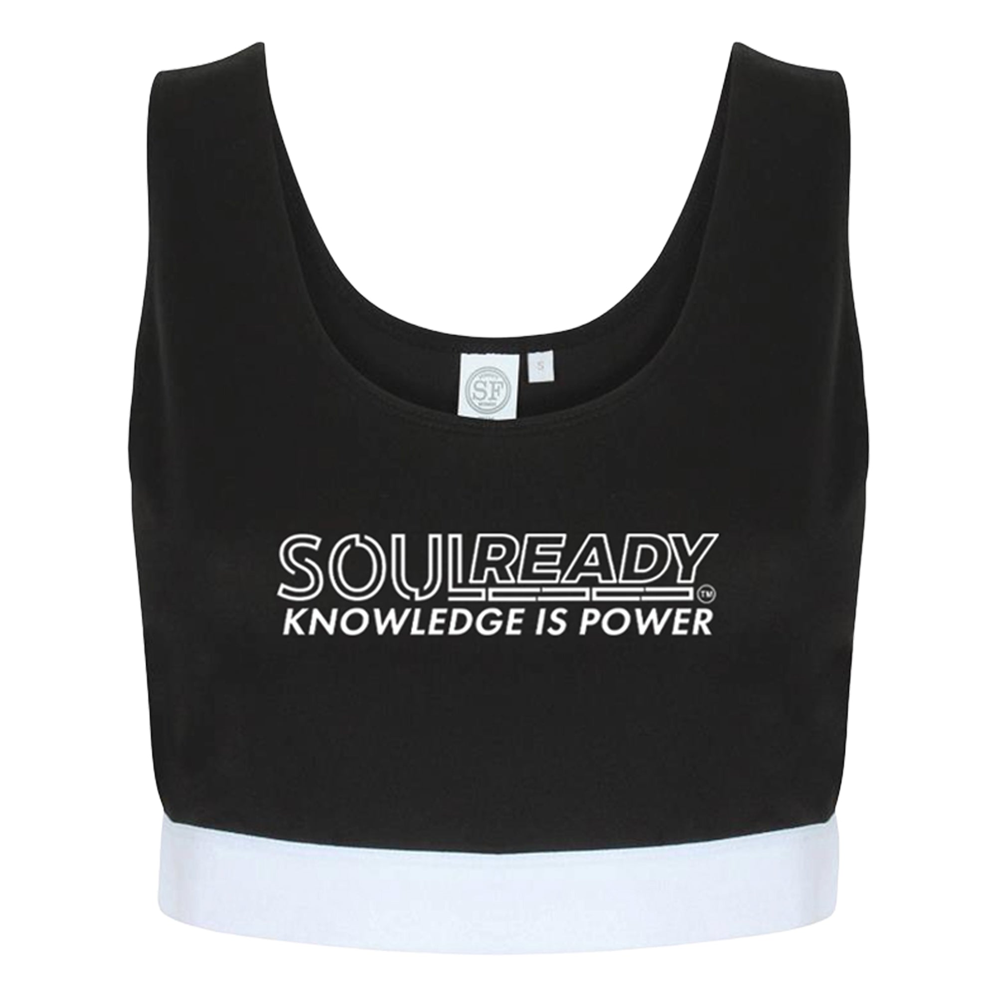 Soul Ready Skinni Fit Ladies Pattern Crop Top | Spiritual Women’s Streetwear and Gym Wear