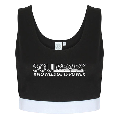 Soul Ready Skinni Fit Ladies Pattern Crop Top | Spiritual Women’s Streetwear and Gym Wear