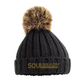 SoulReady SR Pom Pom Embroidered Pattern Chunky Beanie | Motivational Streetwear Hat