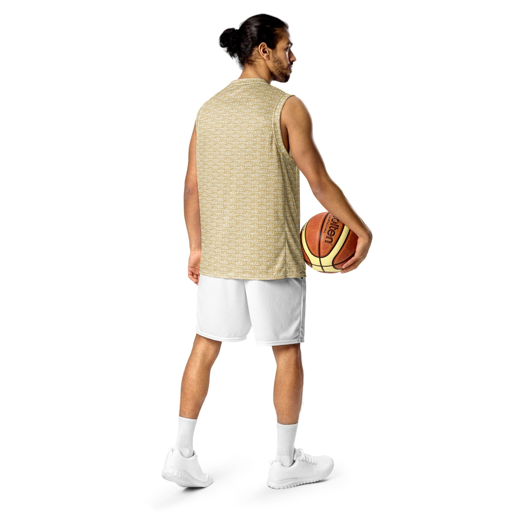 SoulReady 'Knowledge Is Power' Gold Edition Unisex All-Over Print Pattern Basketball Jersey