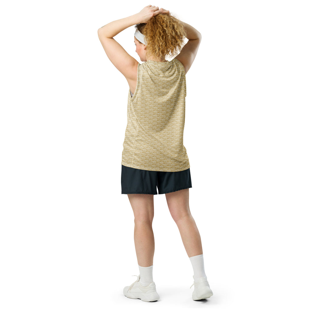 SoulReady 'Knowledge Is Power' Gold Edition Unisex All-Over Print Pattern Basketball Jersey