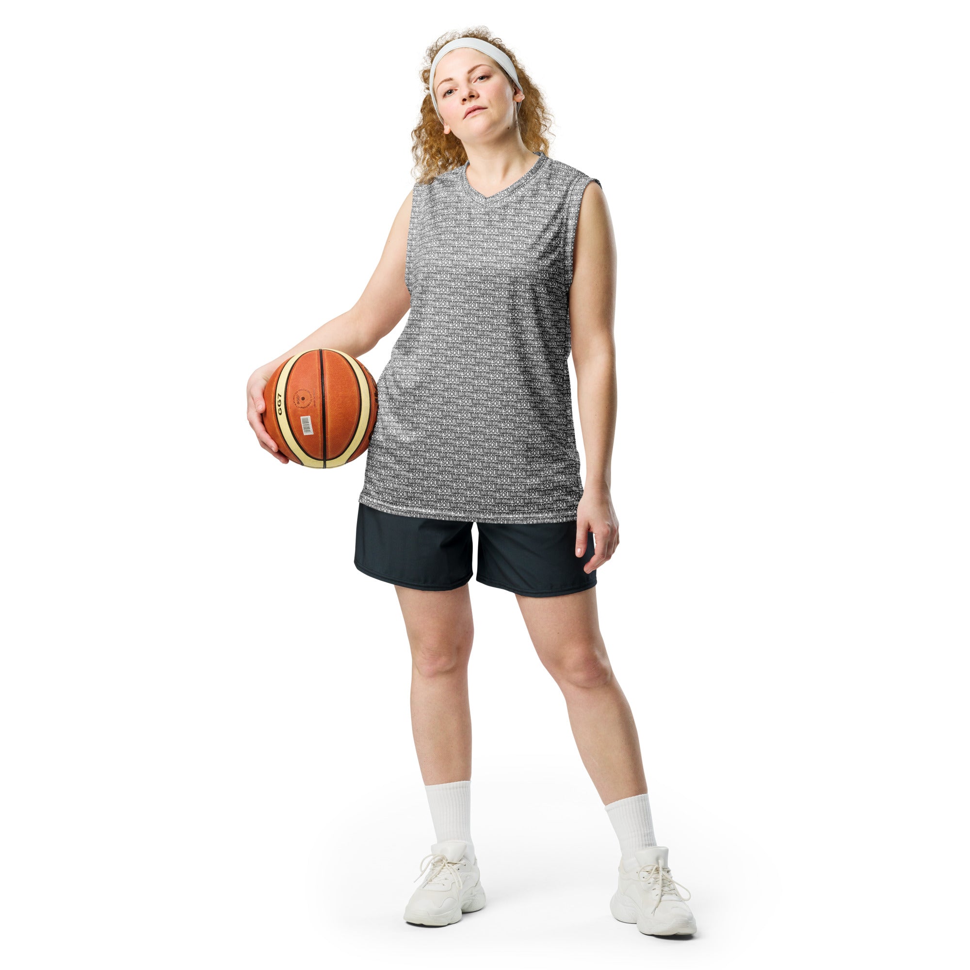 SoulReady Knowledge Is Power Black Edition All-Over Print Unisex Pattern Basketball Jersey
