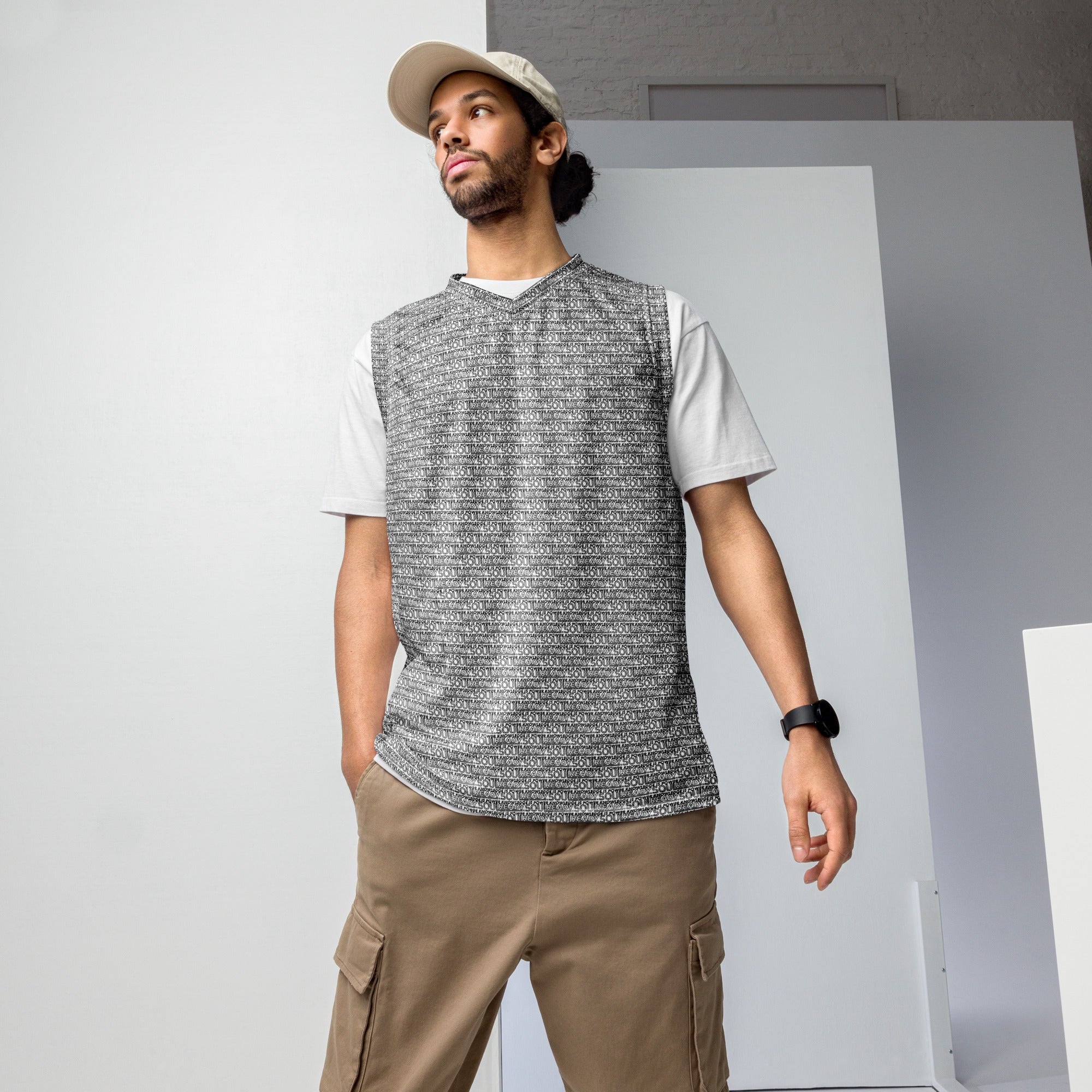 SoulReady Knowledge Is Power Black Edition All-Over Print Unisex Pattern Basketball Jersey