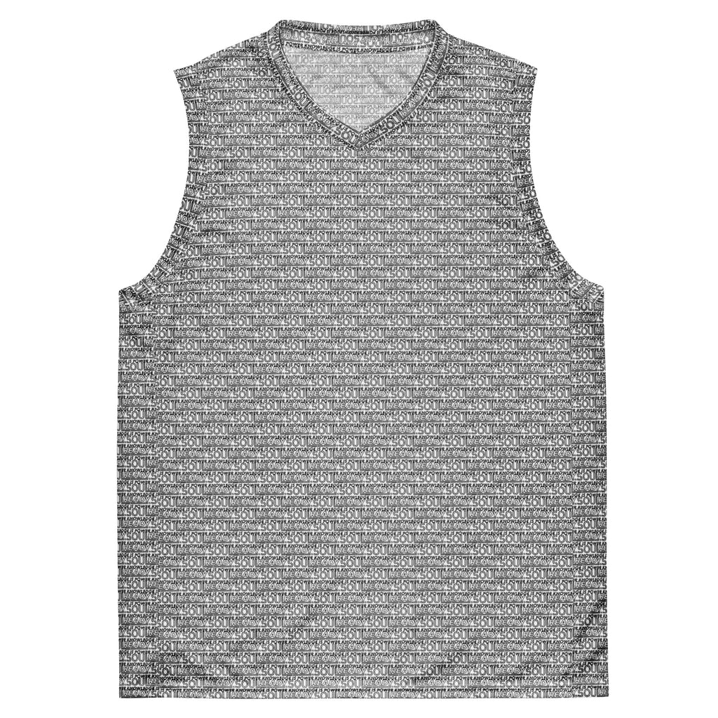 SoulReady Knowledge Is Power Black Edition All-Over Print Unisex Pattern Basketball Jersey